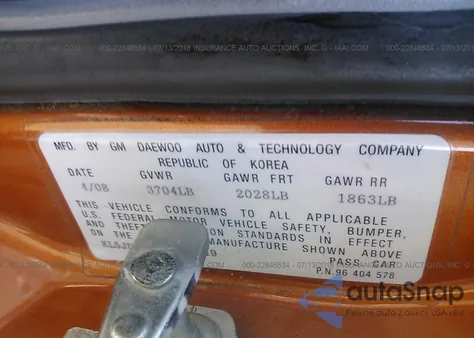 2008 Suzuki Reno Convenience from USA, damaged, VIN KL5JD66Z98K943849